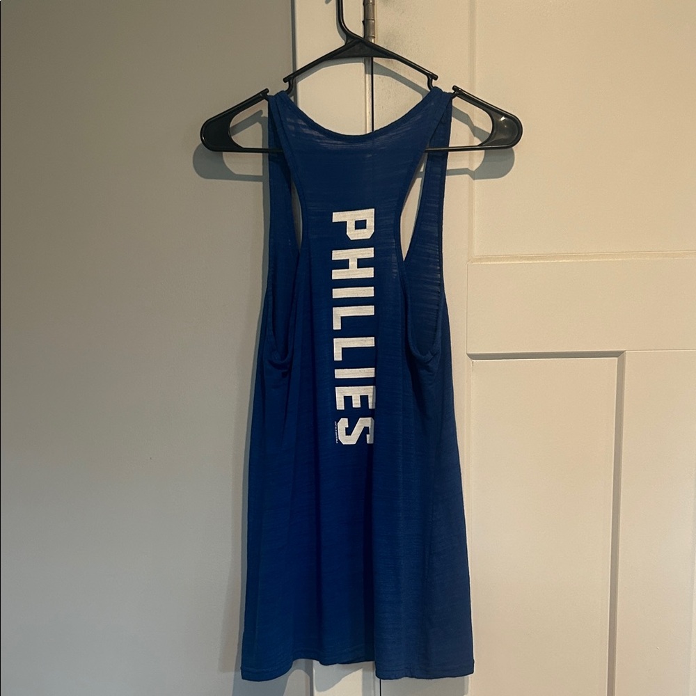 Blue Tank Top with Red Logo - Picture 2 of 2